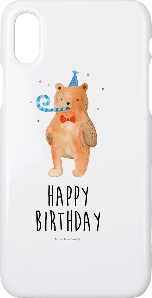 Mr. & Mrs. Panda Iphone 10 Handyhülle Bär Geburtstag - Weiß - Geschenk, Glückwunsch, X, Cover, Happy Birthday, Alles Gute, Handy, Hülle, Teddy