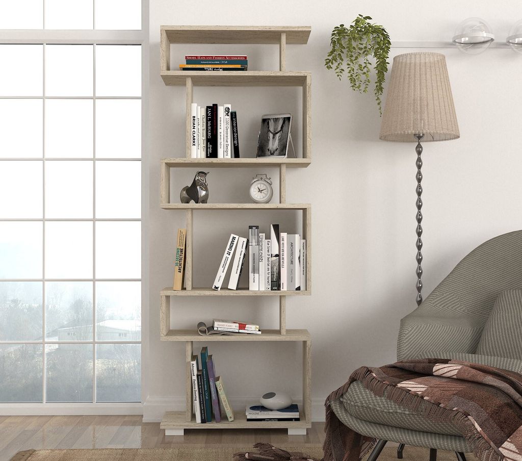 Skye Decor, Hochwertiges Bücherregal, Travertin, 60 x 165 x Produktbild 