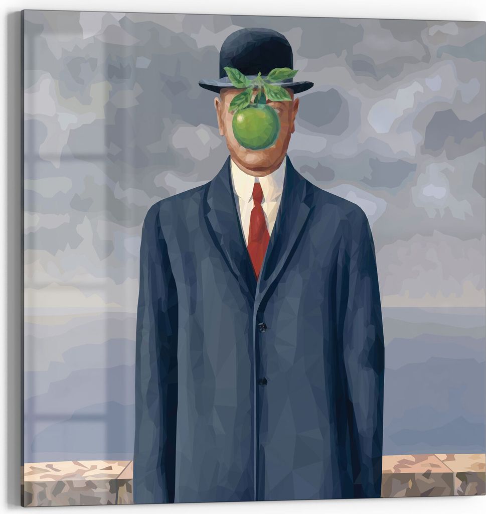 DEQORI Glasbild Acryl 50x50 cm 'Kopie: Sohn des Mannes' Wandbild Bild modern Deko