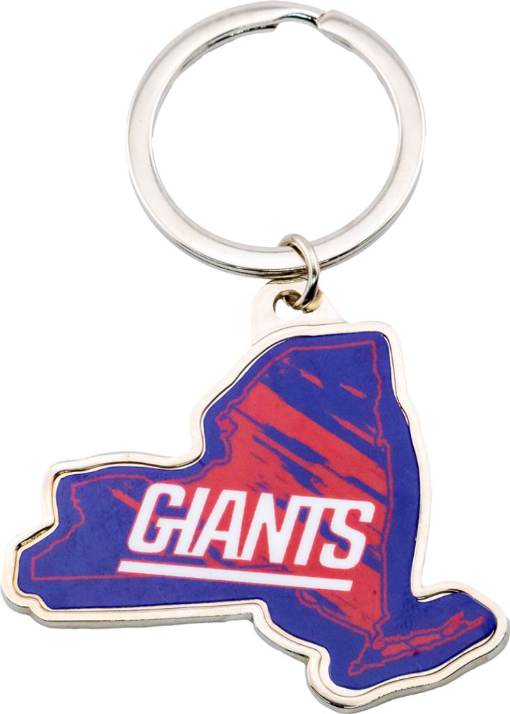 New York Giants - "State" Schlüsselanhänger Geformt TA11896 (Einheitsgröße) (Blau/Rot)
