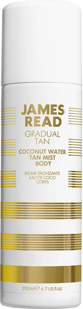 Brume bronzante transparente eau de coco James Read soin corps sans trace