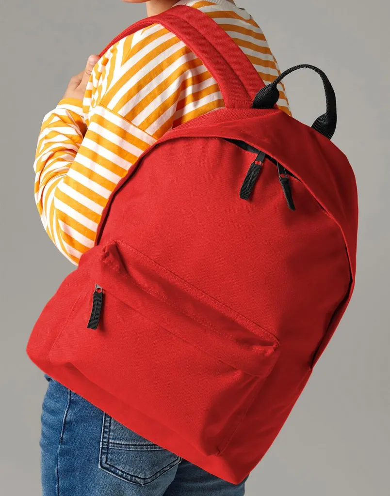 Zaino BagBase BG125J Junior Rosso Brillante per Scuola e Tempo Libero - 3
