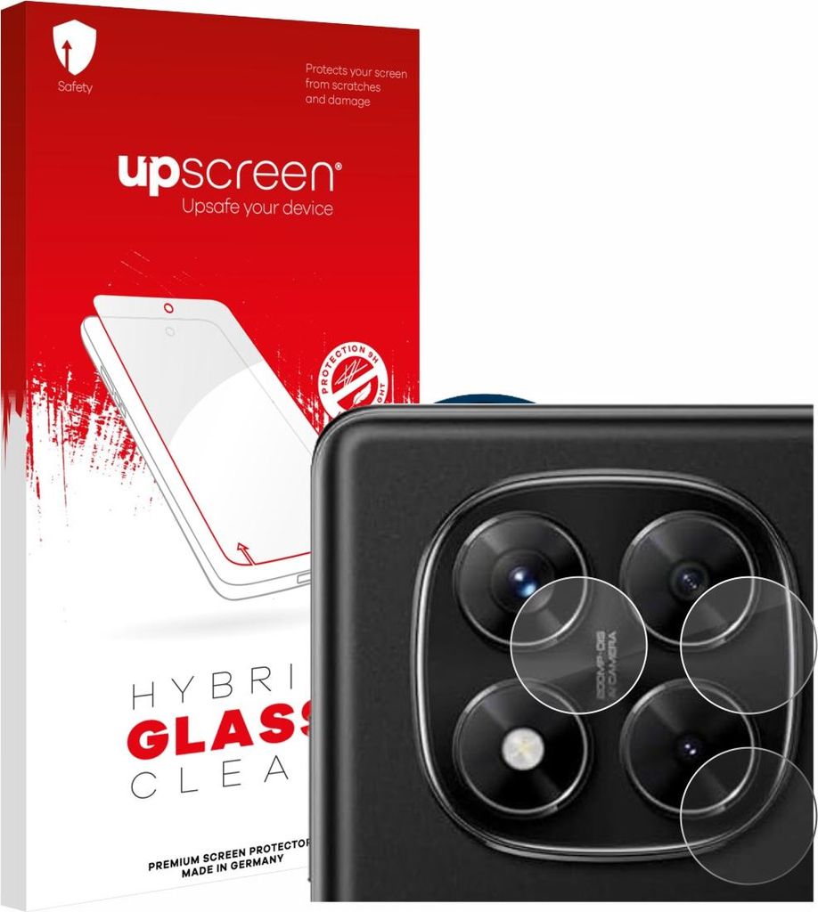 upscreen Schutzglas für Xiaomi Redmi Note 14 Pro 4G (NUR Kameraschutz) Schutzfolie Panzer Folie Glas Display Schutz klar