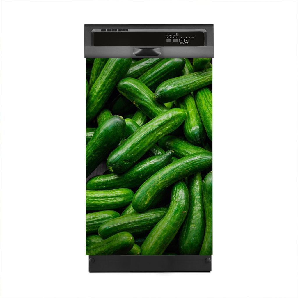 Aufkleber sticker 45x70 cm Dekorative folie Spülmaschine - Grüne Salatgurken