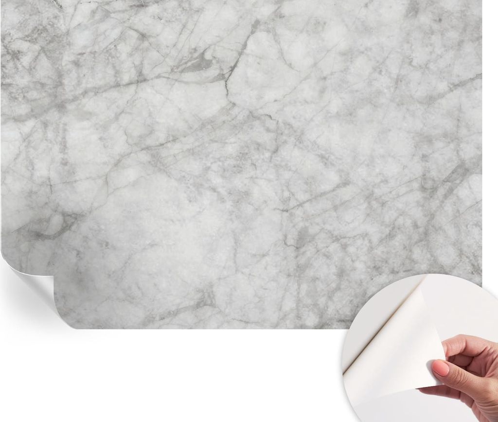Selbstklebende Wandtapete - Dekorative Tapete für Wohnzimmer - Klebefolie für Wandbilder - Tapetenfolie für Wanddekoration - 152x104 cm - Marmor...