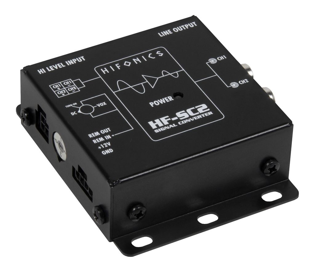 HIFONICS 2 Kanal High to Low Level Konverter Autoradio HF-SC2 (mit EPS)