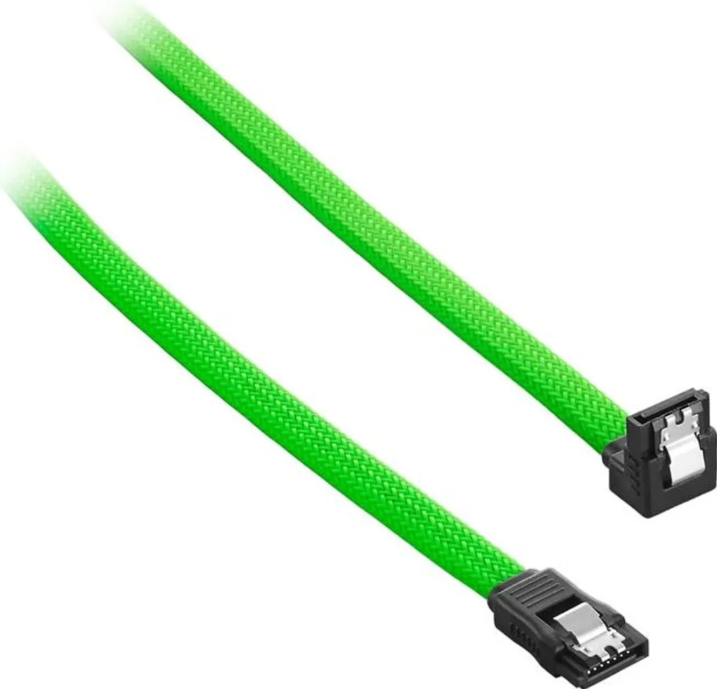 Câble SATA interne souple vert clair CableMod pour gestion de câbles PC