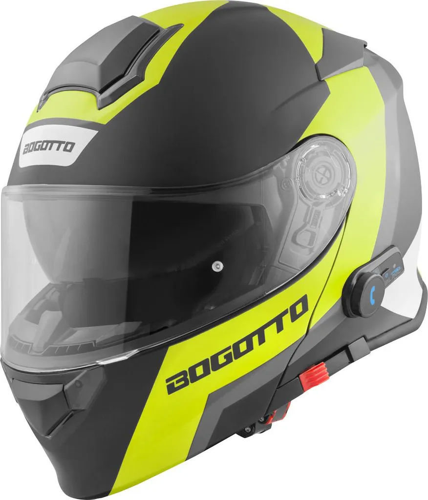 Casque Bogotto V271 BT Zabu avec Intercom Bluetooth et Visière Solaire