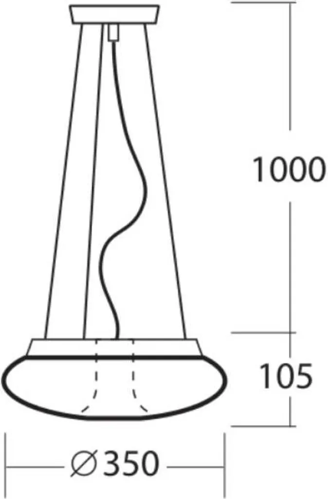 Suspension LED Noire pour Table à Manger Saturn L1 350mm Design Chic - 8