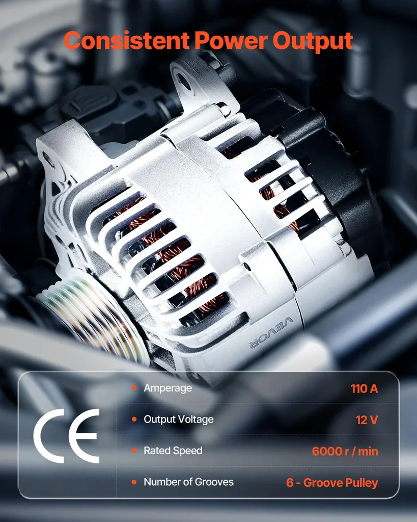 VEVOR Alternatore 11491 per Kia Optima 2.4L e Hyundai Sonata 10-13 - 3