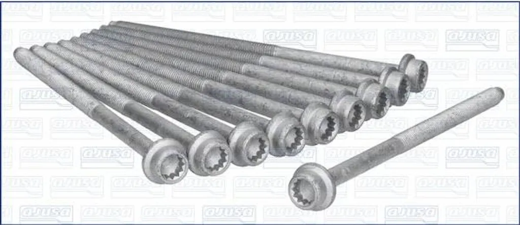 Kit de 10 vis de culasse AJUSA pour VW Polo SEAT Arosa Caddy II III