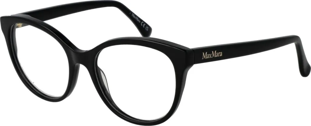 Lunettes MaxMara MM5102 Noir Brillant Taille 52 Design Minimaliste
