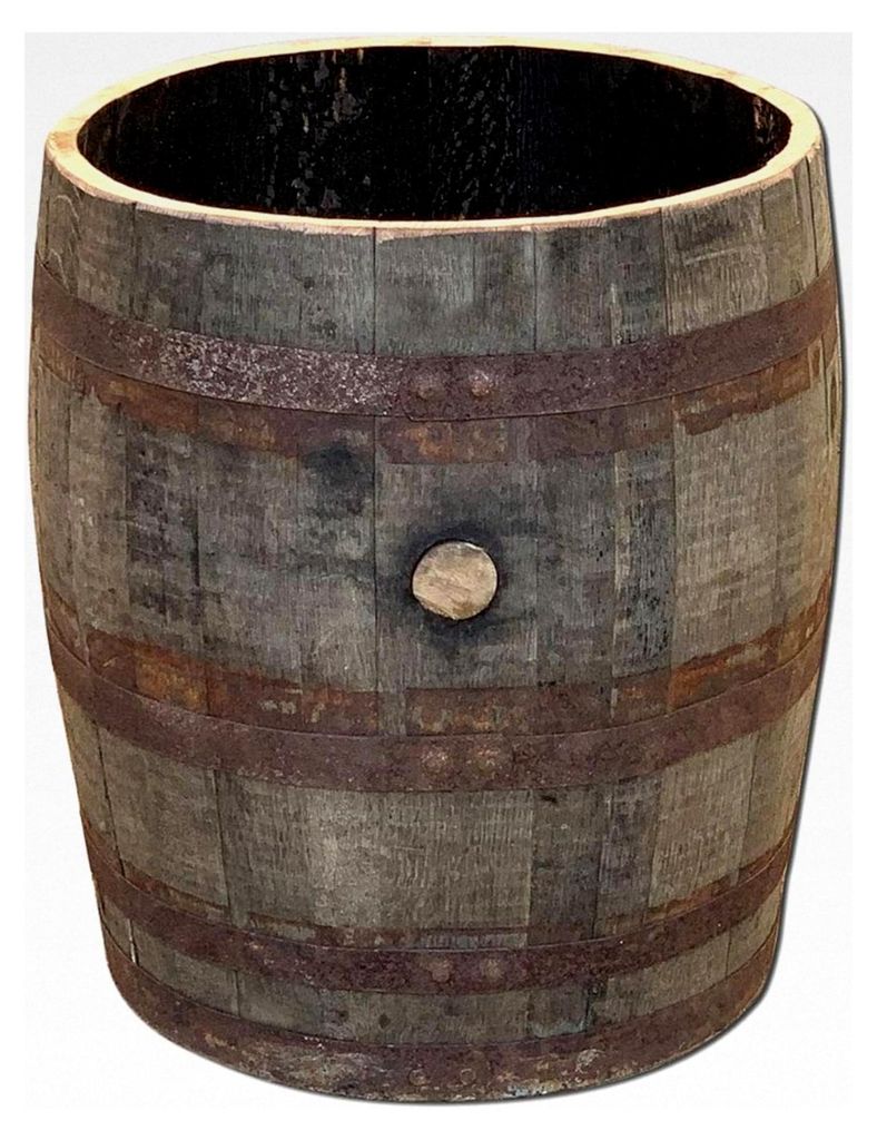 Kräuterbeet aus einem schottischen Whiskyfass