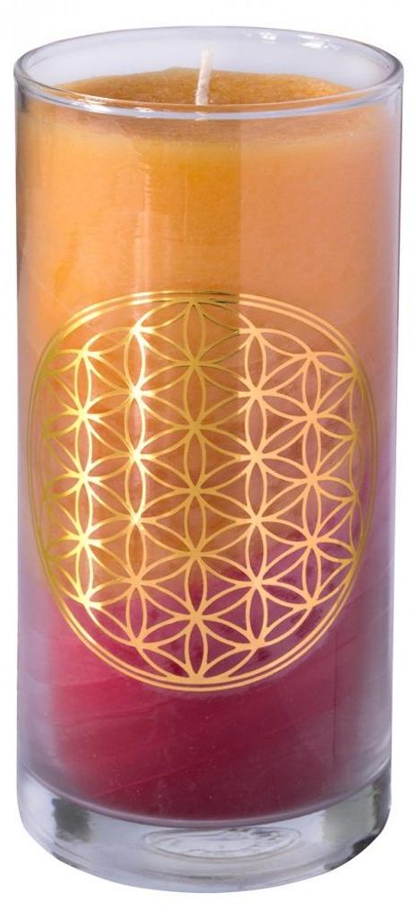 Kerze "Sunset BDL" im Glas Stearin 14cm