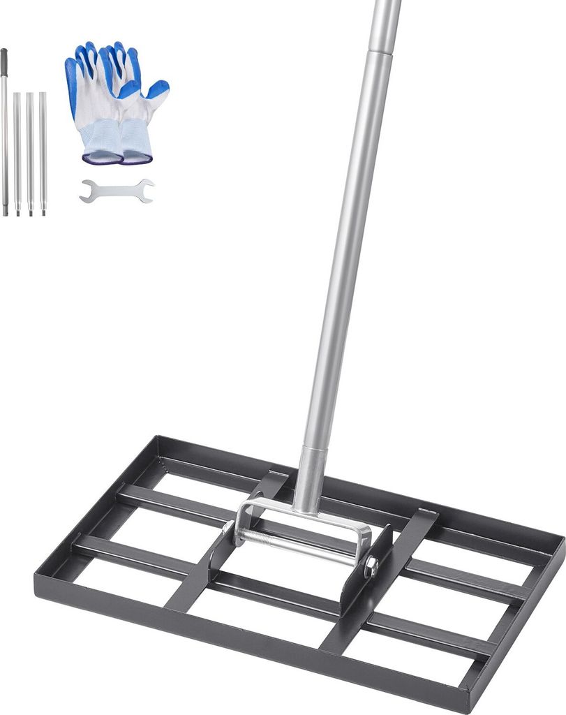 Rasenrakel Nivellierrechen Levelingrake Rasenpflege 431x254x2140mm