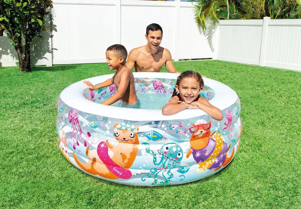 aufblasbares Schwimmbad-Aquarium 58480NP 152 x 56 cm Produktbild 12