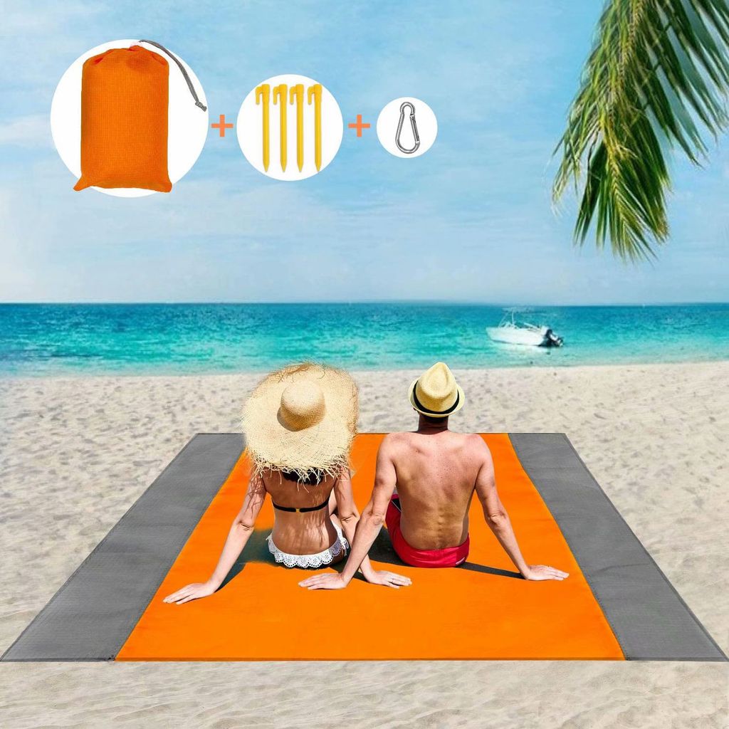 Stranddecke Outdoor Picknickdecke Wasserdicht Sandfest Ultraleicht Matte 200*210 