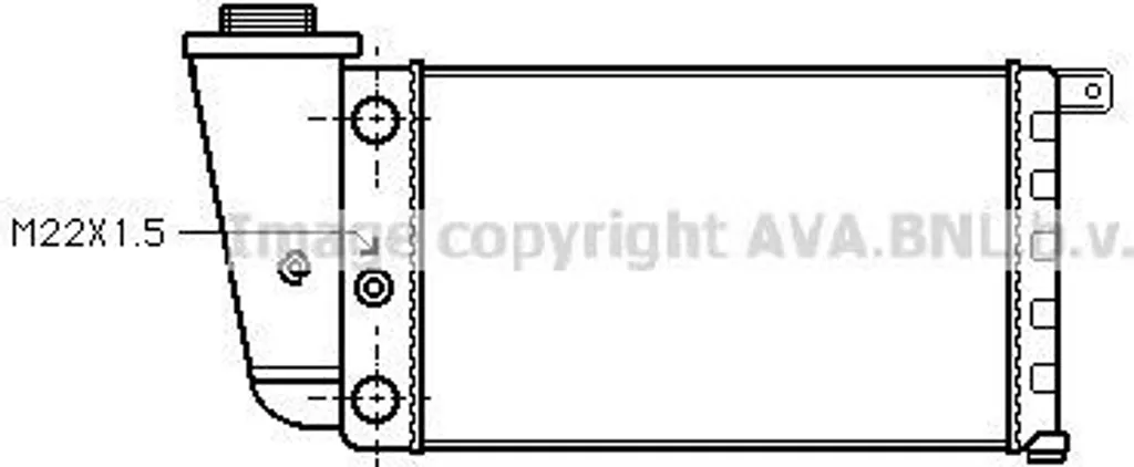 Radiateur de moteur PRASCO FTA2097 haute résistance pour Panda 5998952