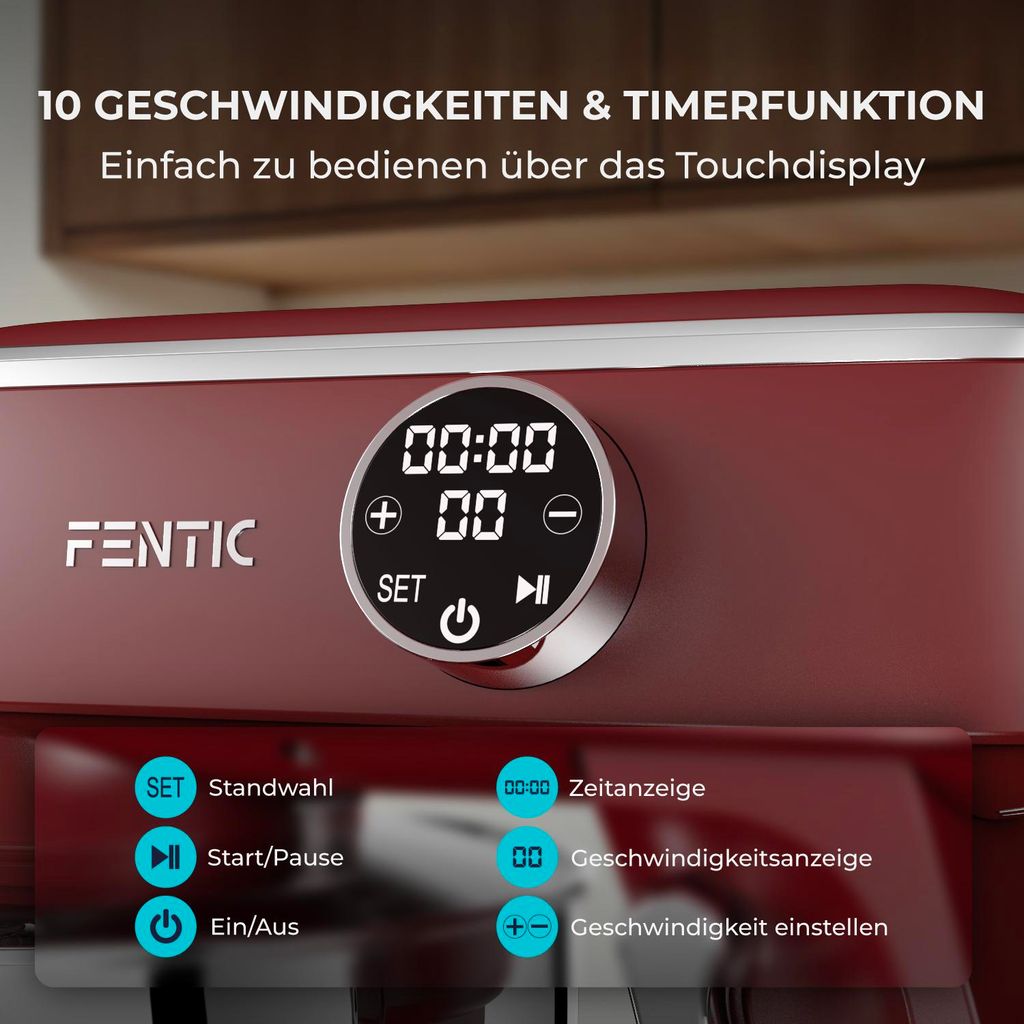 Fentic Küchenmaschine 1800W, 7L Edelstahl-Rührschüssel, Produktbild 