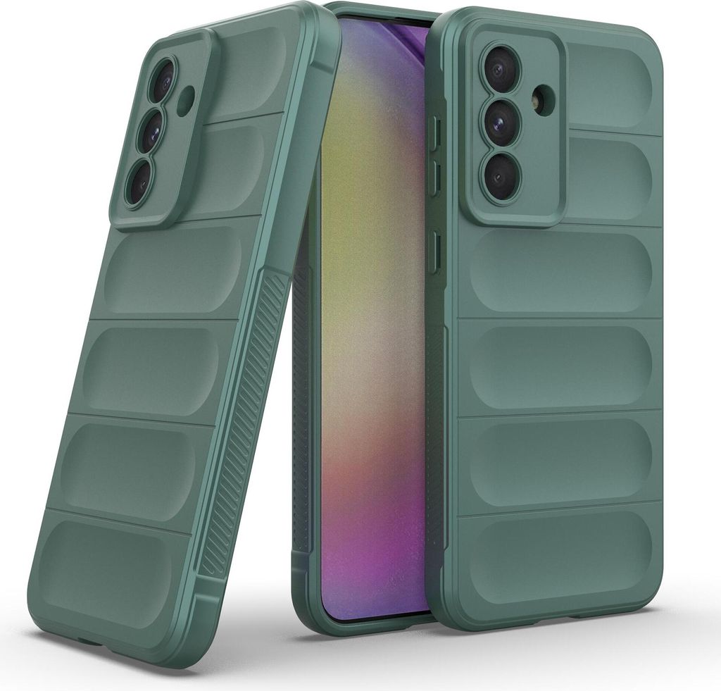 Handy Hülle für Samsung Galaxy A36 5G Grip Case Cover Schutzhülle Softgrip Farbe: Grün
