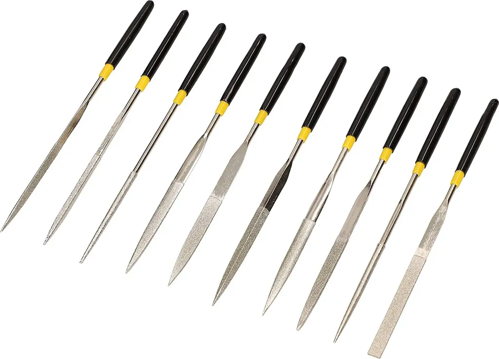KOTARBAU® Set di lime ad ago diamantate da 10 pezzi 140 mm per metallo Set professionale