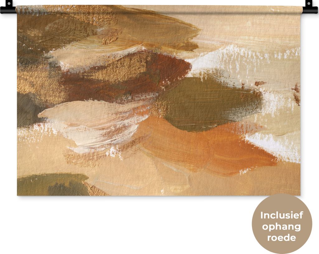 MuchoWow Wandteppich Wandbehang Farbe - Herbst - Abstrakt 60x40 cm Tapisserie Dekoration Wandtuch - Wanddekorationen