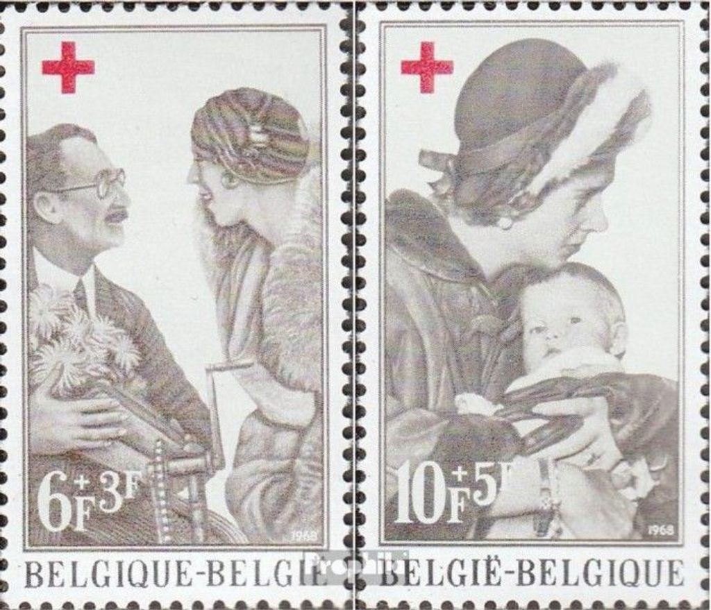 Briefmarken Belgien 1968 Mi 1509-1510 (kompl.Ausg.) Produktbild 