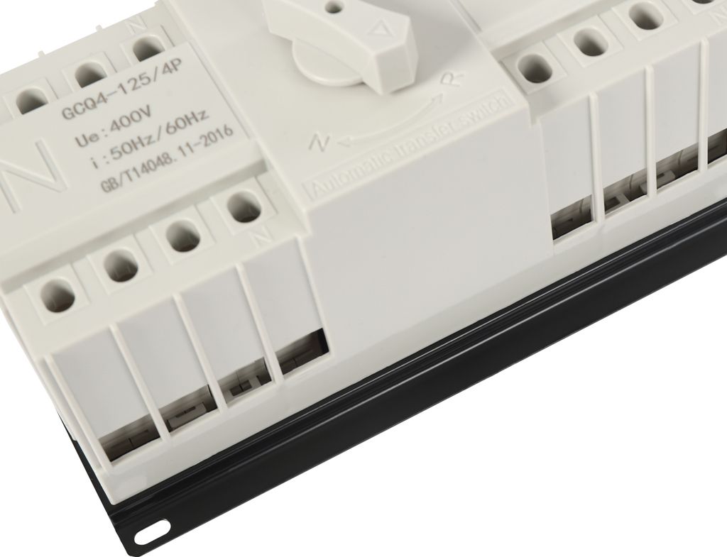 Automatischer Umschalter 4P 100A 400V – Dual-Power-ATS, DIN-Schiene, Für Generator & USV, LED-Statusanzeige Automatischer Umschalter 4P 100A 400V – Dual-Power-ATS, DIN-Schiene, Für Generator & USV, LED-Statusanzeige
