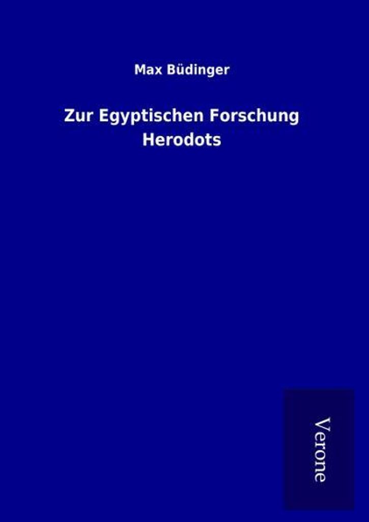 Zur Egyptischen Forschung Herodots