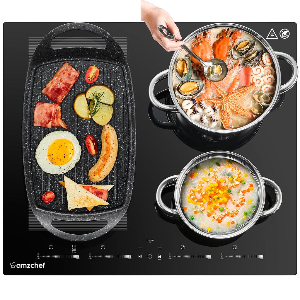 Amzchef Induktionskochfeld, Induktionskochplatte mit Produktbild 