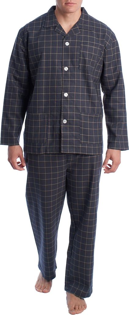 Kisses&Love Herren-Schlafanzug aus Baumwolle mit Langarmshirt KLP7