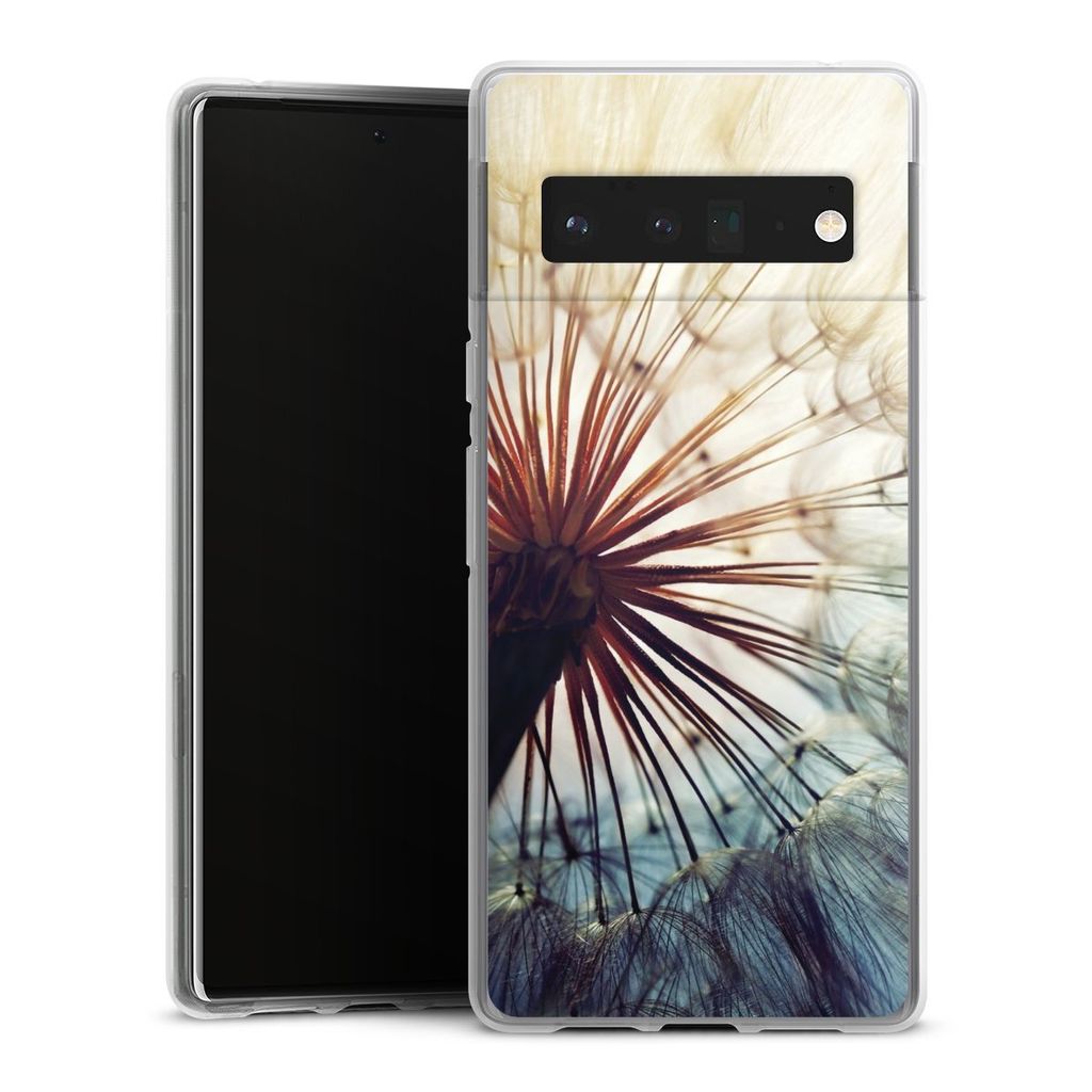 DeinDesign Handyhülle für Google Pixel 6 Pro Silikon Hülle Case Smartphone Schutzhülle Blumen Fotografie Pusteblume