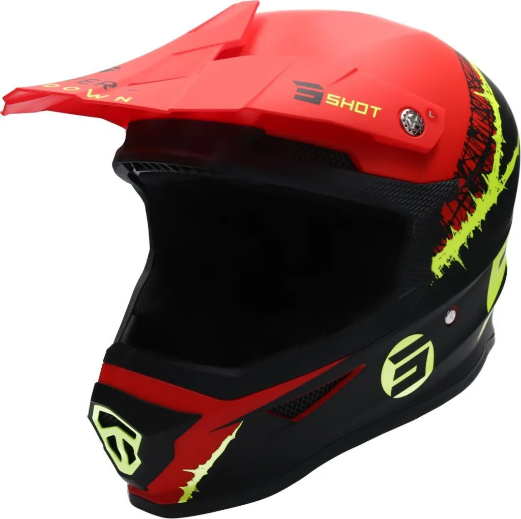 Casque SHOT FURIOUS STORM ventilé : confort et sécurité cross taille S