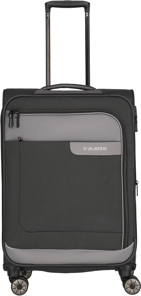 Travelite VIIA 4W Trolley Slate Grigio: Valigia Leggera e Sostenibile