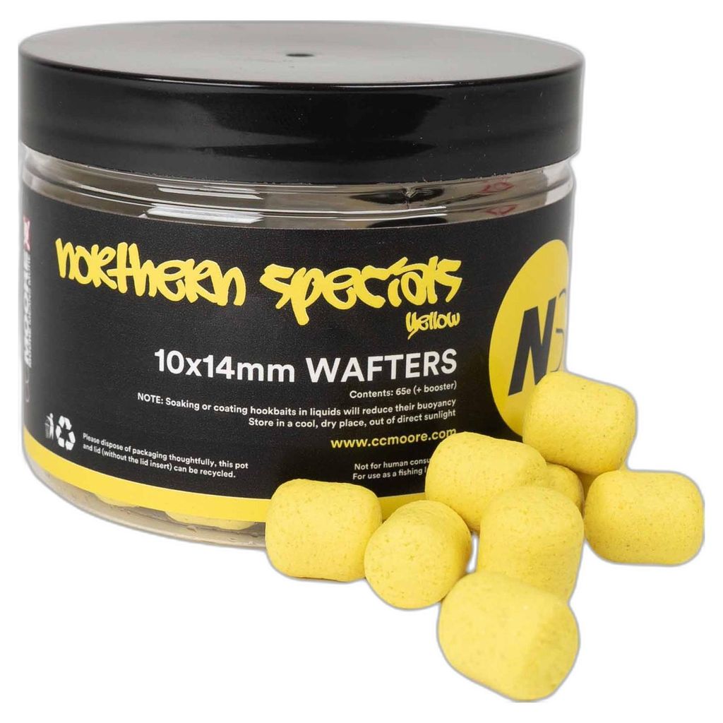 CC Moore NS1 Dumbell Wafters Yellow 10X14mm - 66g Boilies Produktbild 