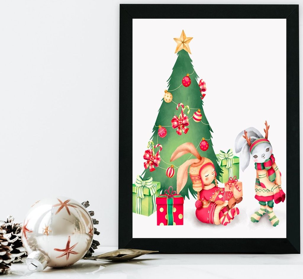 Wallity, SC1858- CRM1265, Bunt, Leinwandbilder, 24 x 29 cm, 100% MDF (Dicke: 2 cm)