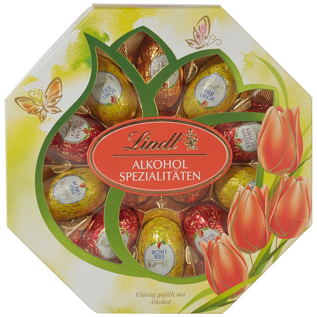 Lindt Alcohol Speciality Eggs Velikonoční vajíčka z tmavé Obrázek produktu 