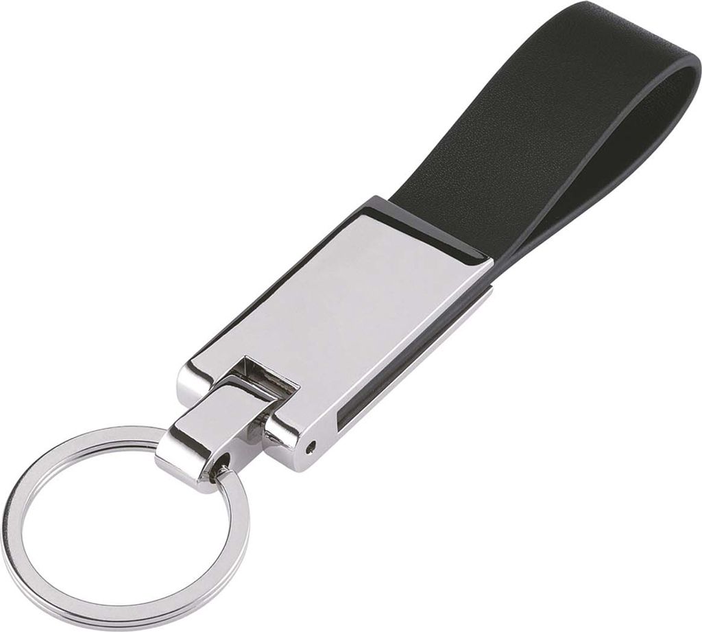 WEDO Schlüsselanhänger "STYLE" Metall Leder Kombination Produktbild 1