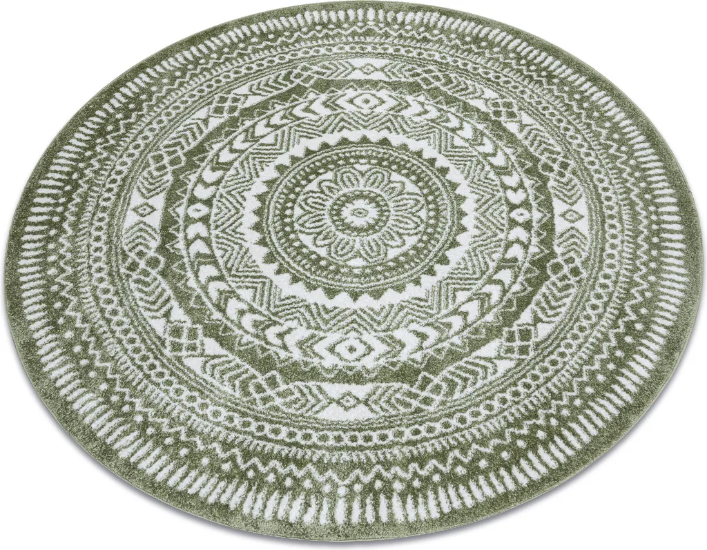 Tapis de table vert 140 cm FUN Napkin en forme de serviette ronde