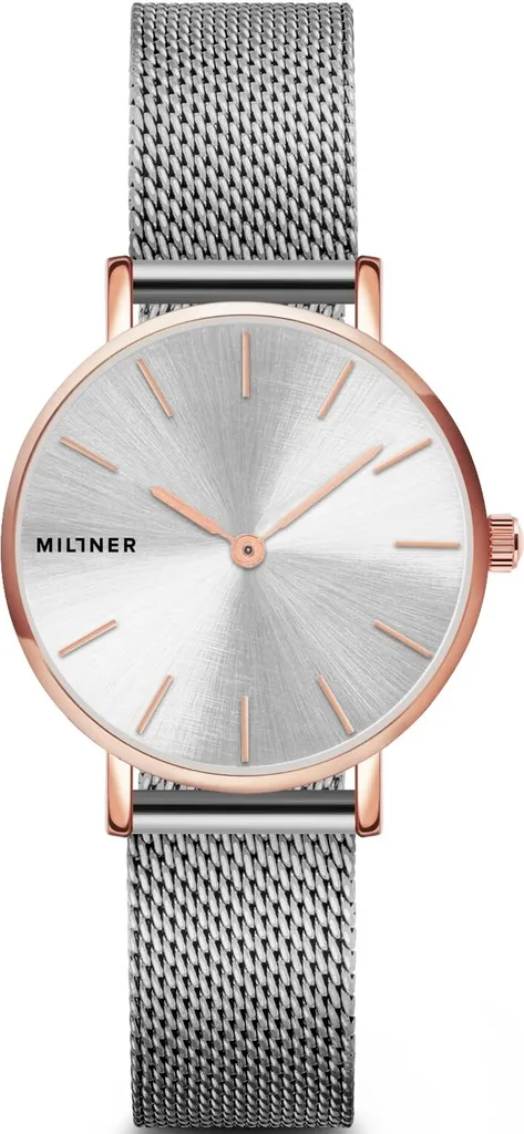 Montre Millner 8425402504840 - Montre Homme Minimaliste avec Cadran Noir