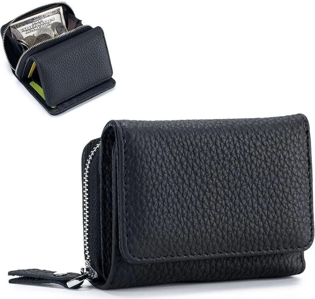 Regalo Donna Portafoglio Piccolo Pelle RFID - Elegante Scatola