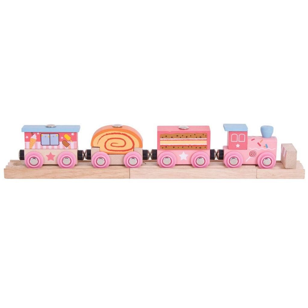 Bigjigs Rail Sweet Express + 3 Gleise Produktbild 