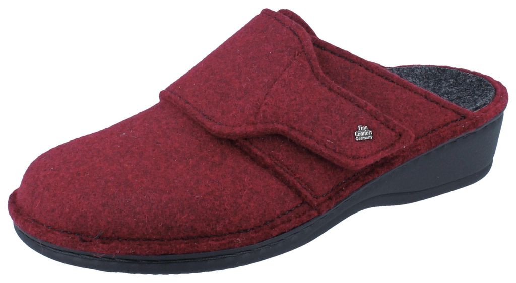 Finn Comfort, Andermatt, Donna, Pantofole, Rosso, Feltro di Immagine del prodotto 