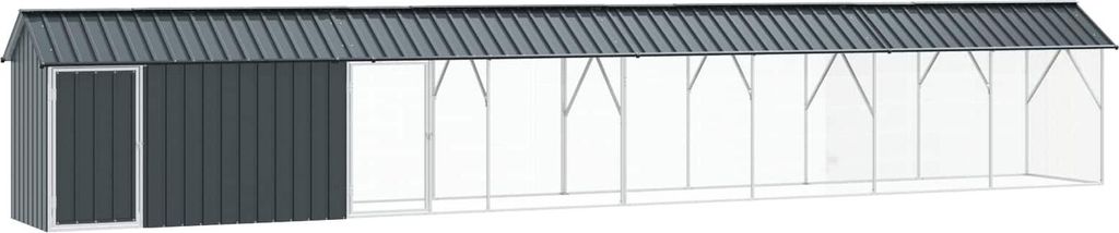 Vogelkäfig Anthrazit 844 x 103 x 142 cm Verzinkter Stahl