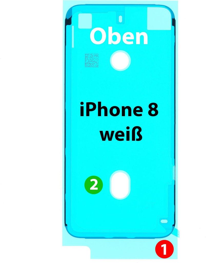 Klebefolie Display für Apple iPhone 8 Klebepad Kleberahmen Klebestreifen, Display Rahmen Kleber