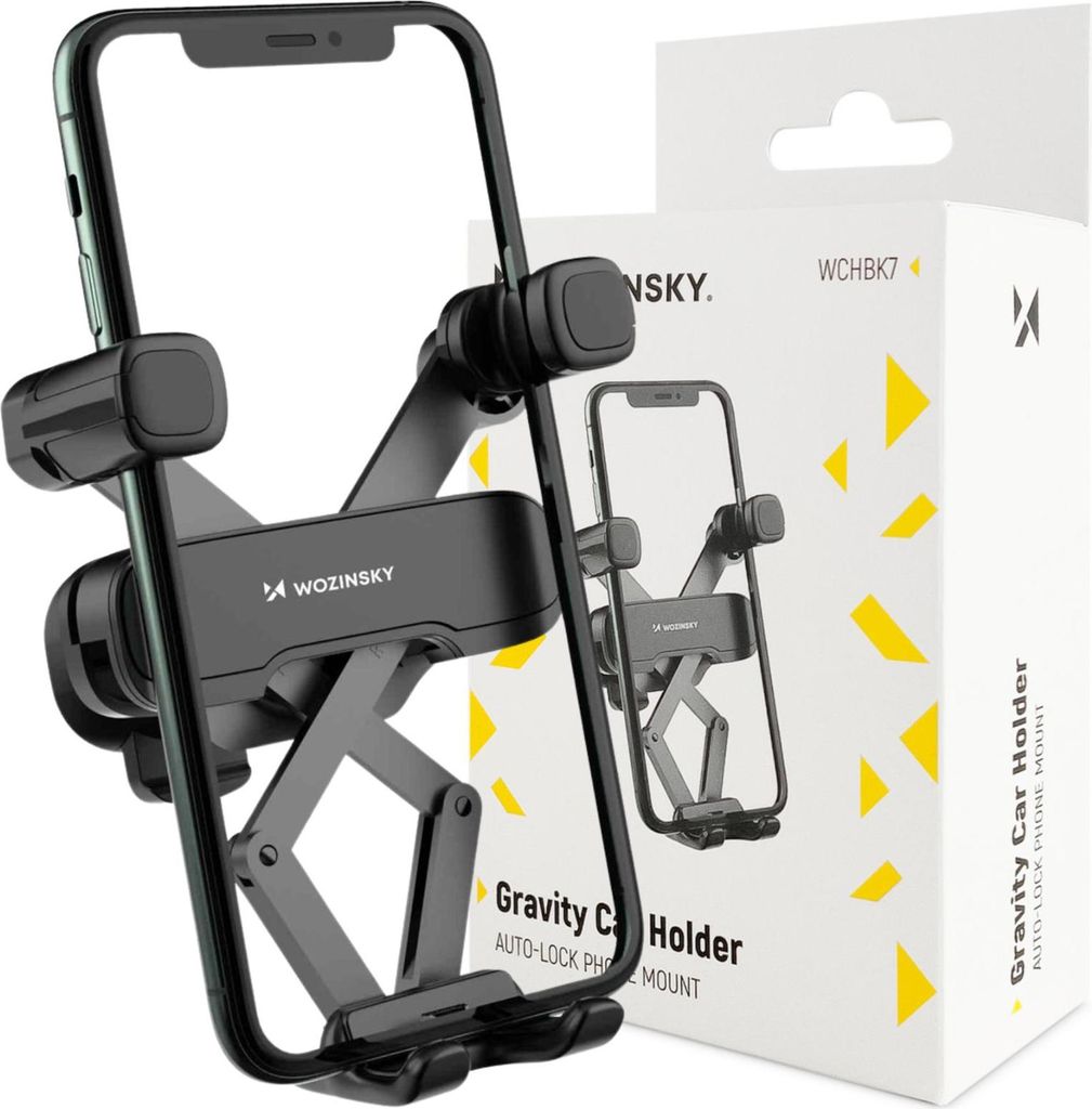 Wozinsky Gravity Car Grille Phone Holder Black (Wchbk7) Image du produit 