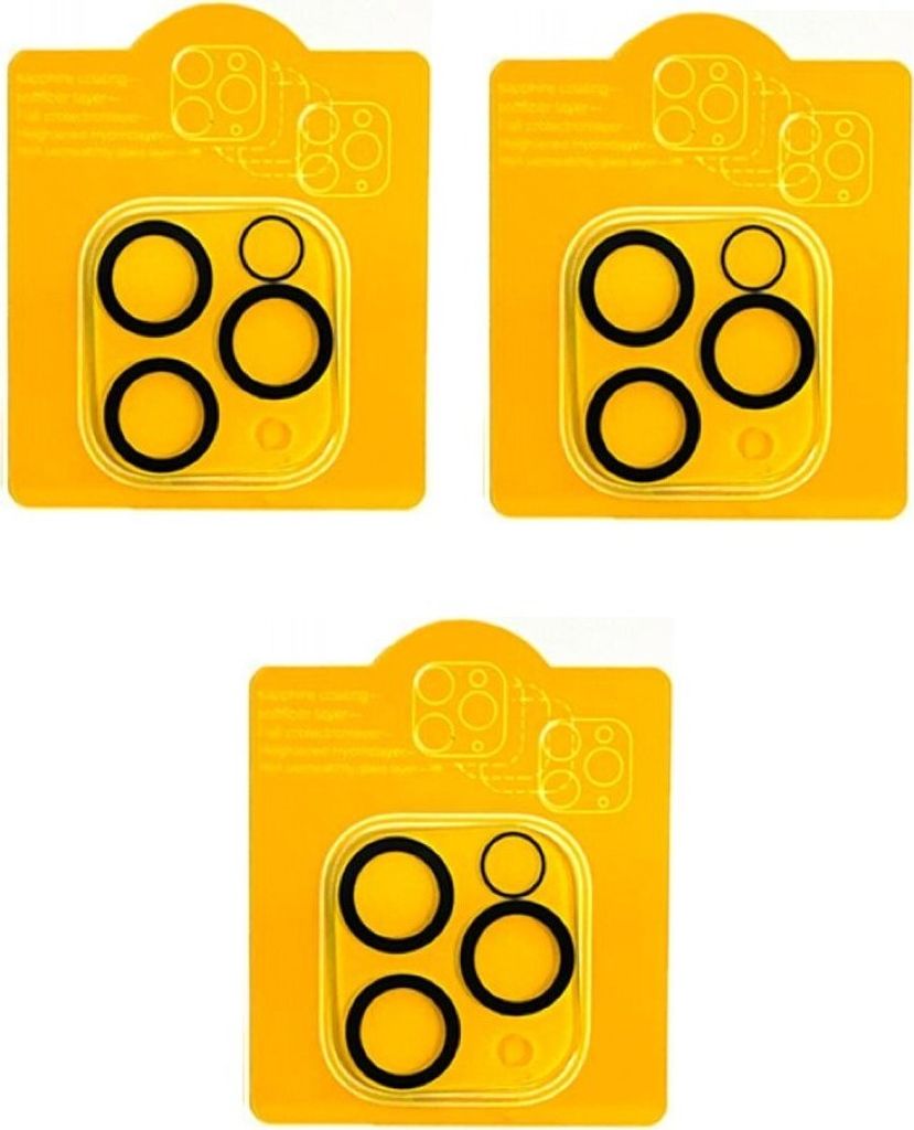 INF 3-balenie tvrdeného skla na ochranu fotoaparátu iPhone Obrázok produktu 
