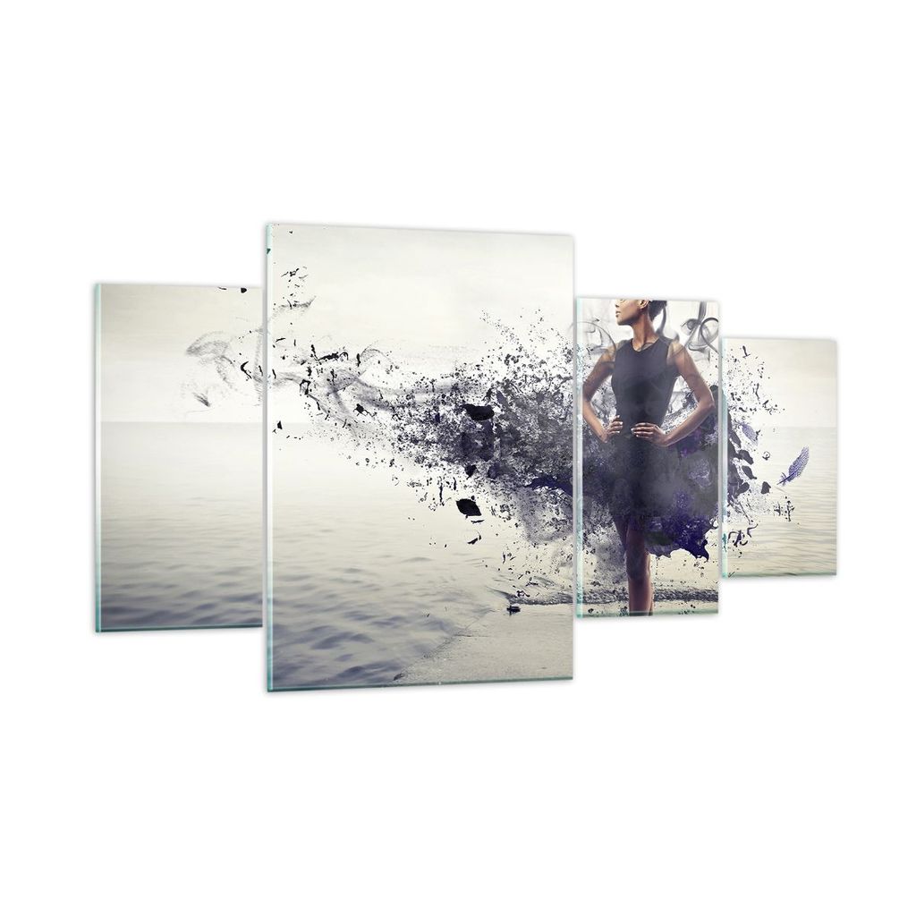 Bilder auf glas - Afrika modell schönheit komposition - 160x90cm - Glasbilder - Wandbilder - Kunstdruck - Wanddekoration aus Glas - Glas Bilder - ...