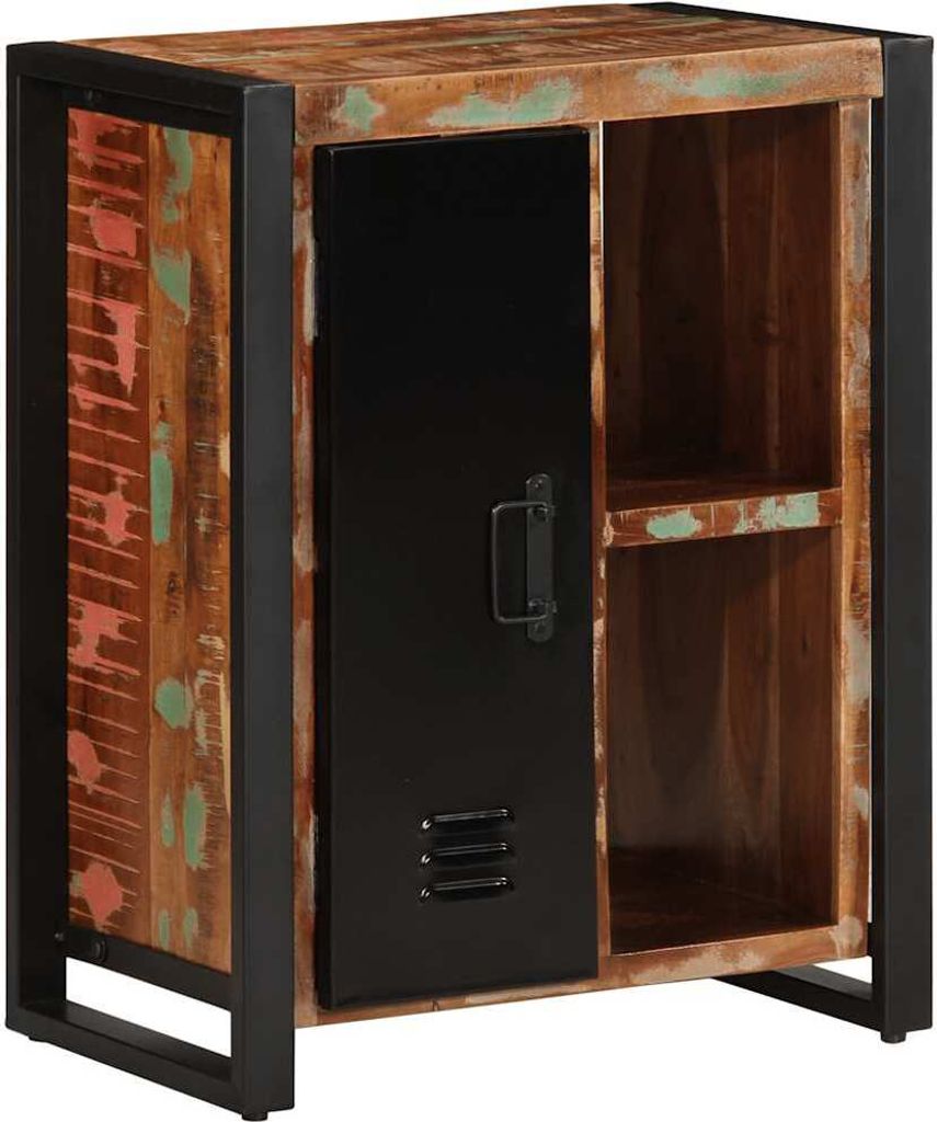 Sideboard Mehrfarbig 55x35x70 cm Altholz Massiv
