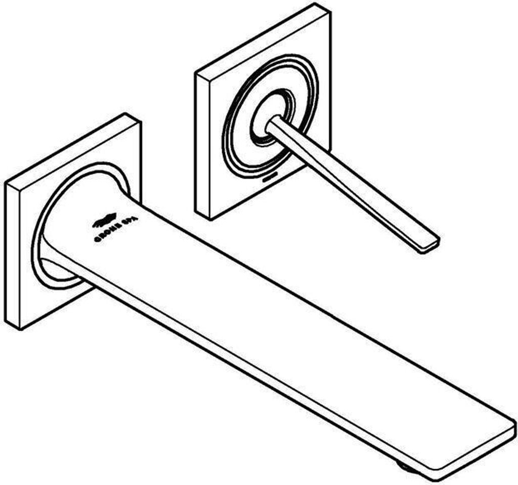 Grohe Allure 2-Loch Waschtischbatterie, Ausladung 154mm, Unterputzmontage, 19309GN2